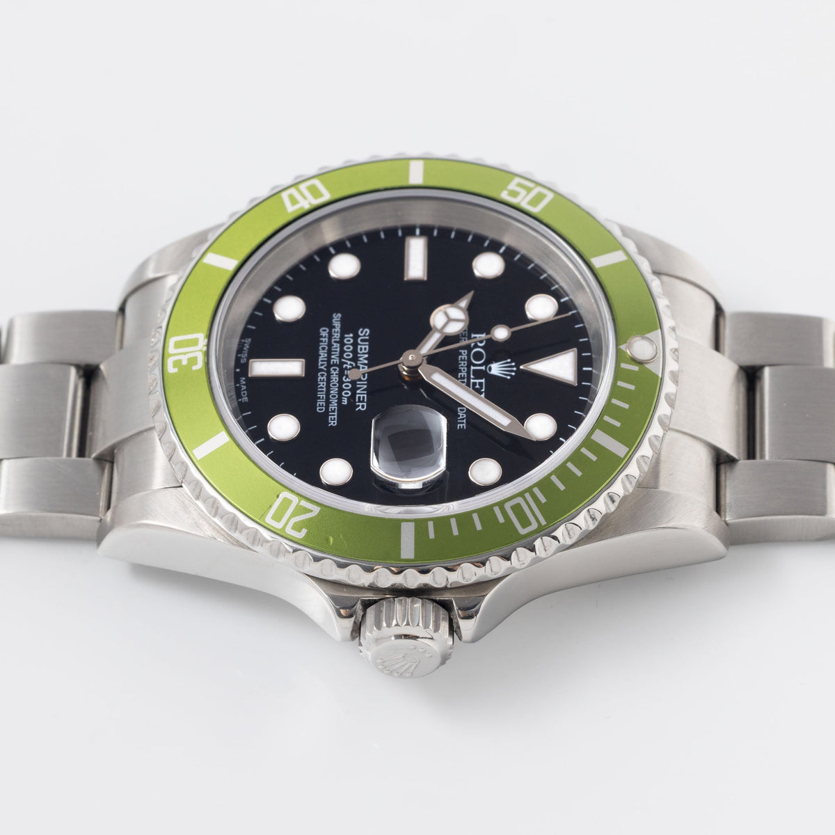 Rolex Submariner 16610LV Kermit MK1 Flat Four Box and Paper Set
