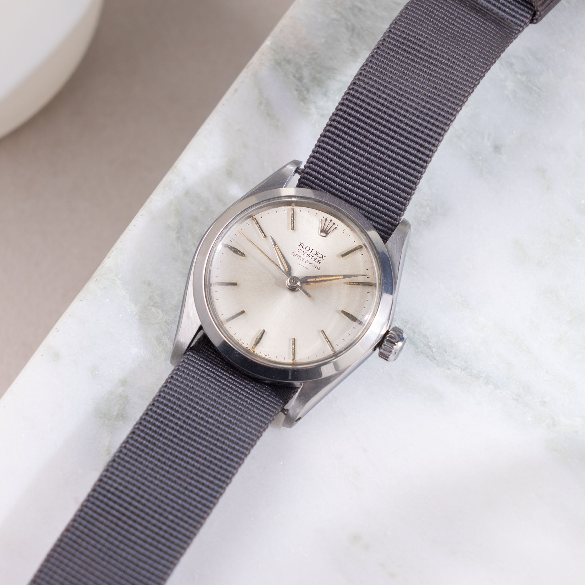 Rolex Oyster Speedking Underline Dial Military Provenance Ref 6430