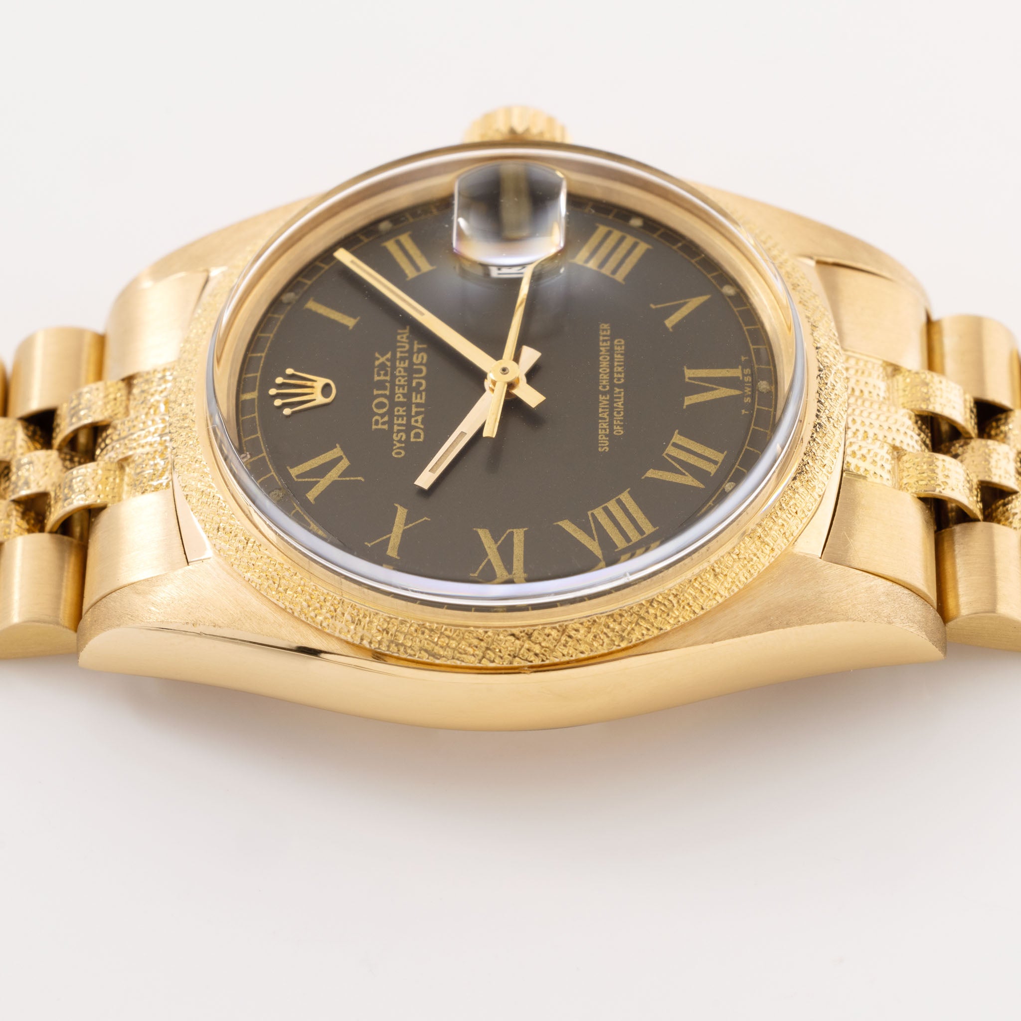 Datejust Colour changed Buckley dial Morellis finish ref 1611 Box and papers set