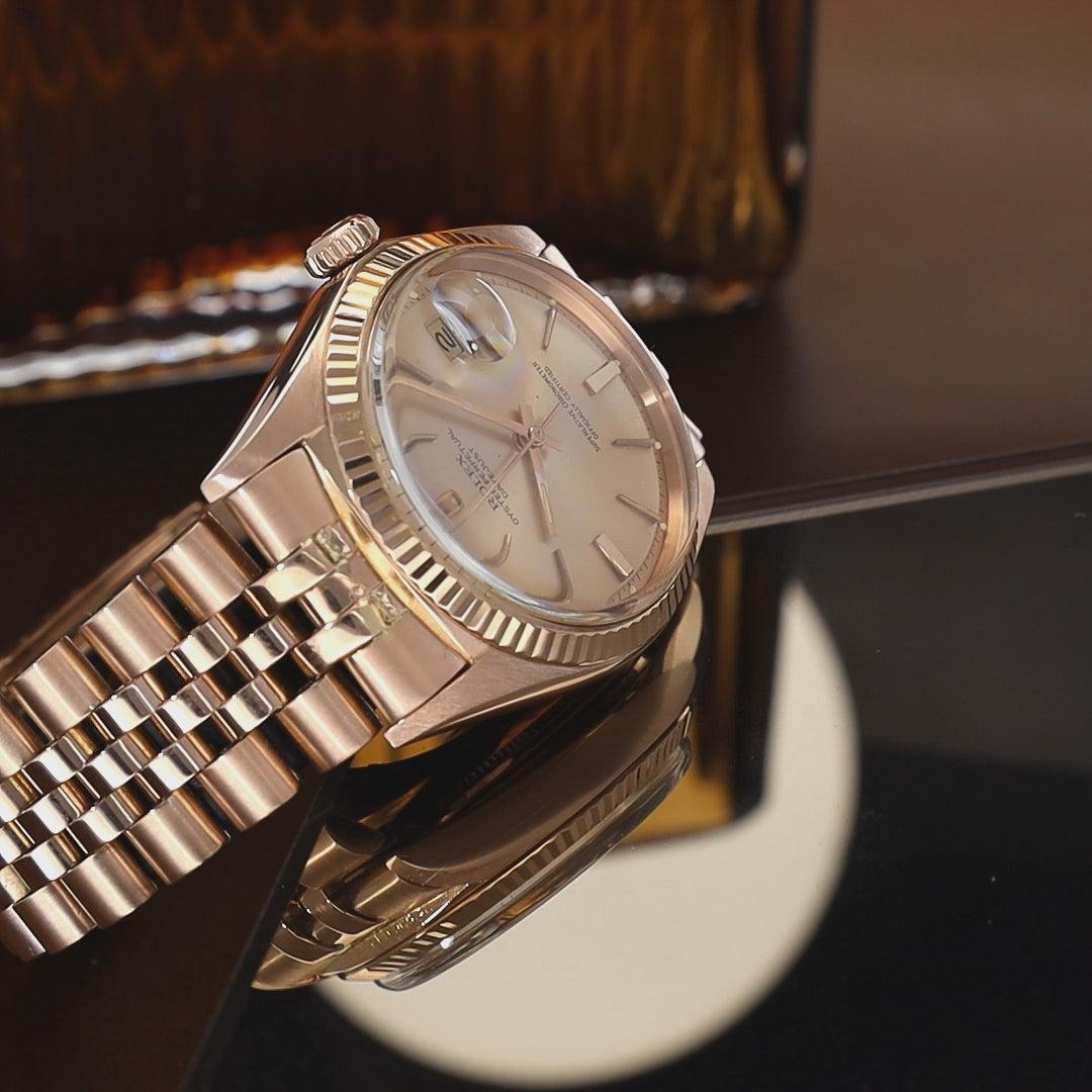Rolex Datejust 1601 “Pink on Pink” Rose Gold Case, Bracelet and Dial