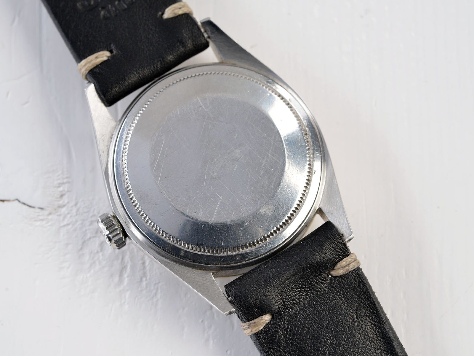 ROLEX 1601 DATEJUST BLACK DOOR STOP DIAL