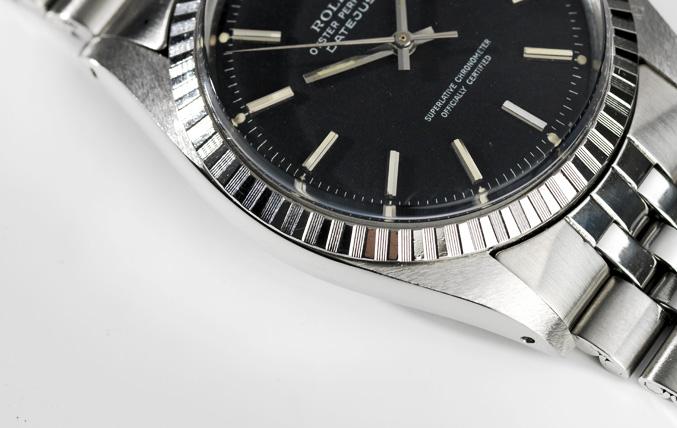 Rolex 1603 Marble Black Dial Datejust 1974