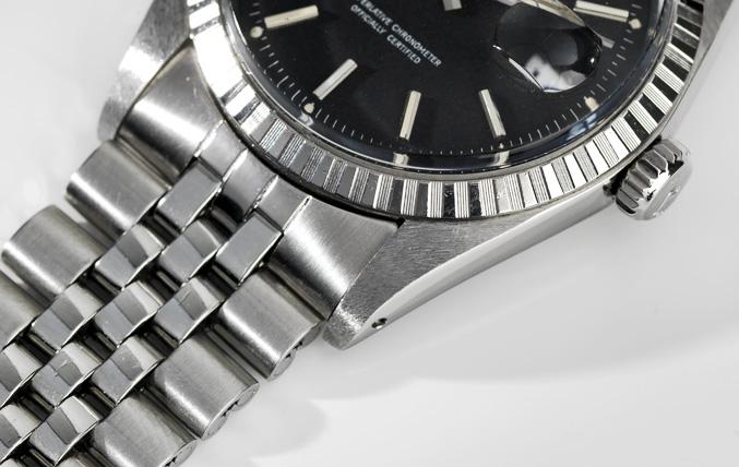 Rolex 1603 Marble Black Dial Datejust 1974