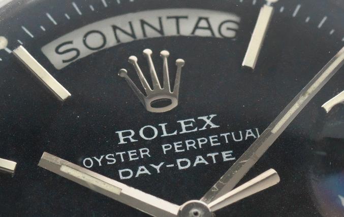 Rolex 1803 Day Date Black Marble Dial