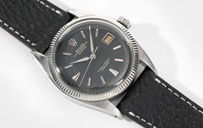 Rolex Datejust Black Honeycomb Dial 6305-1