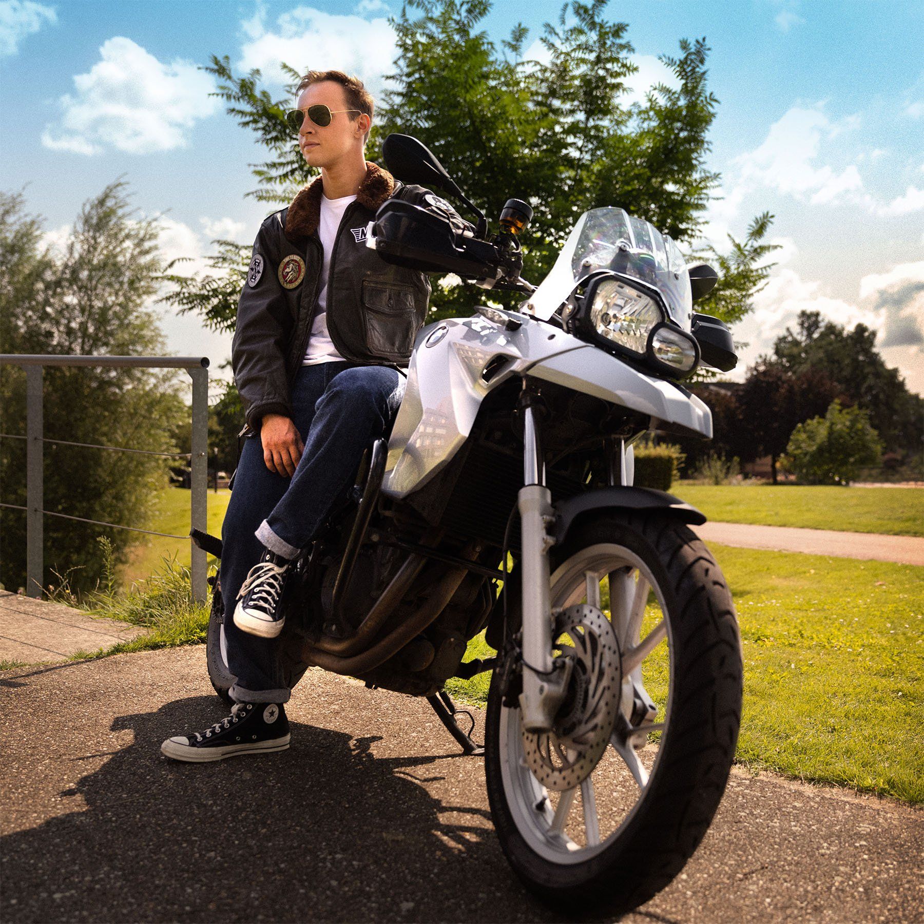 1 OF 1 CUSTOM VINTAGE MVRK G-1 LEATHER FLIGHT JACKET