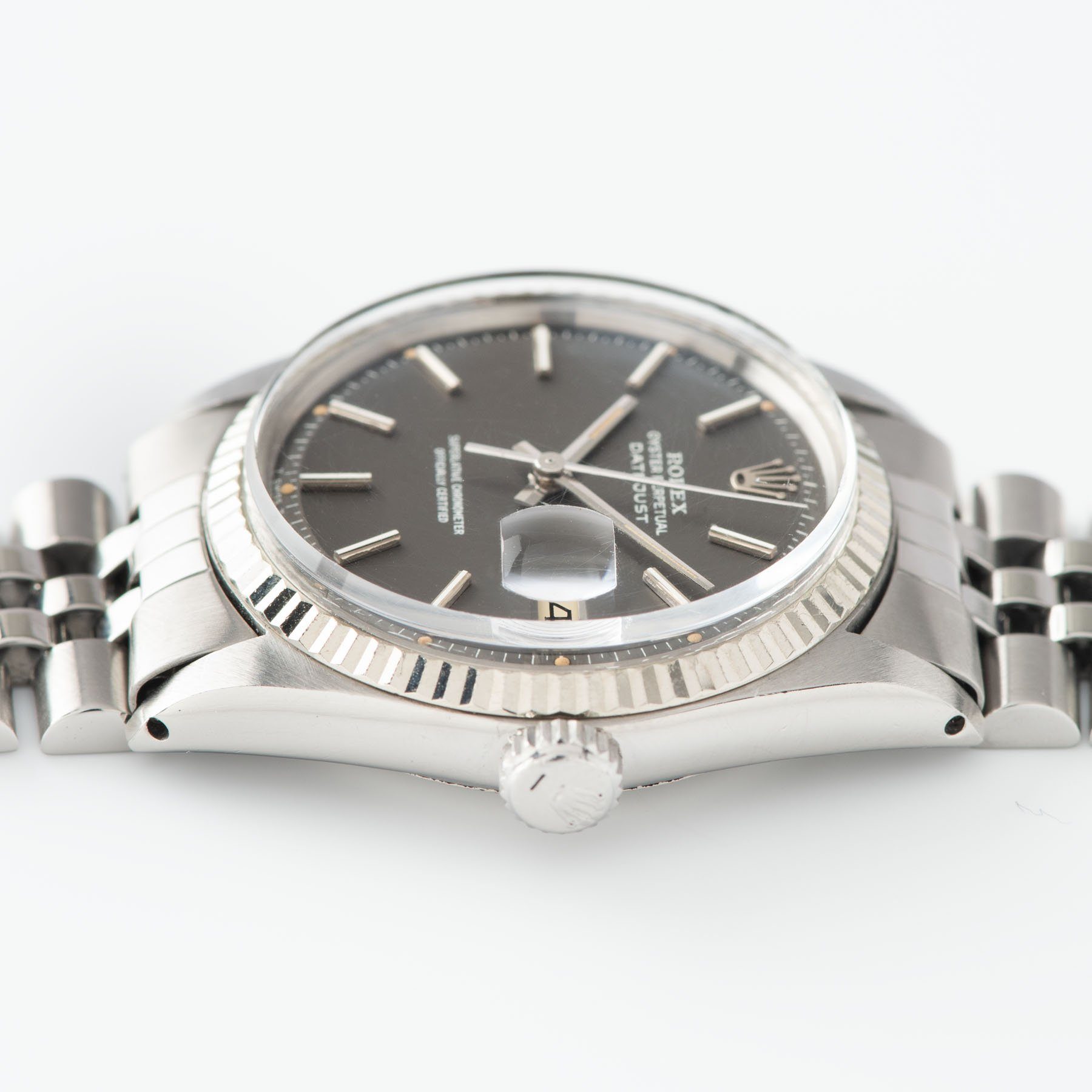 Rolex Datejust 1601 Grey Pie Pan Dial with 36mm steel case