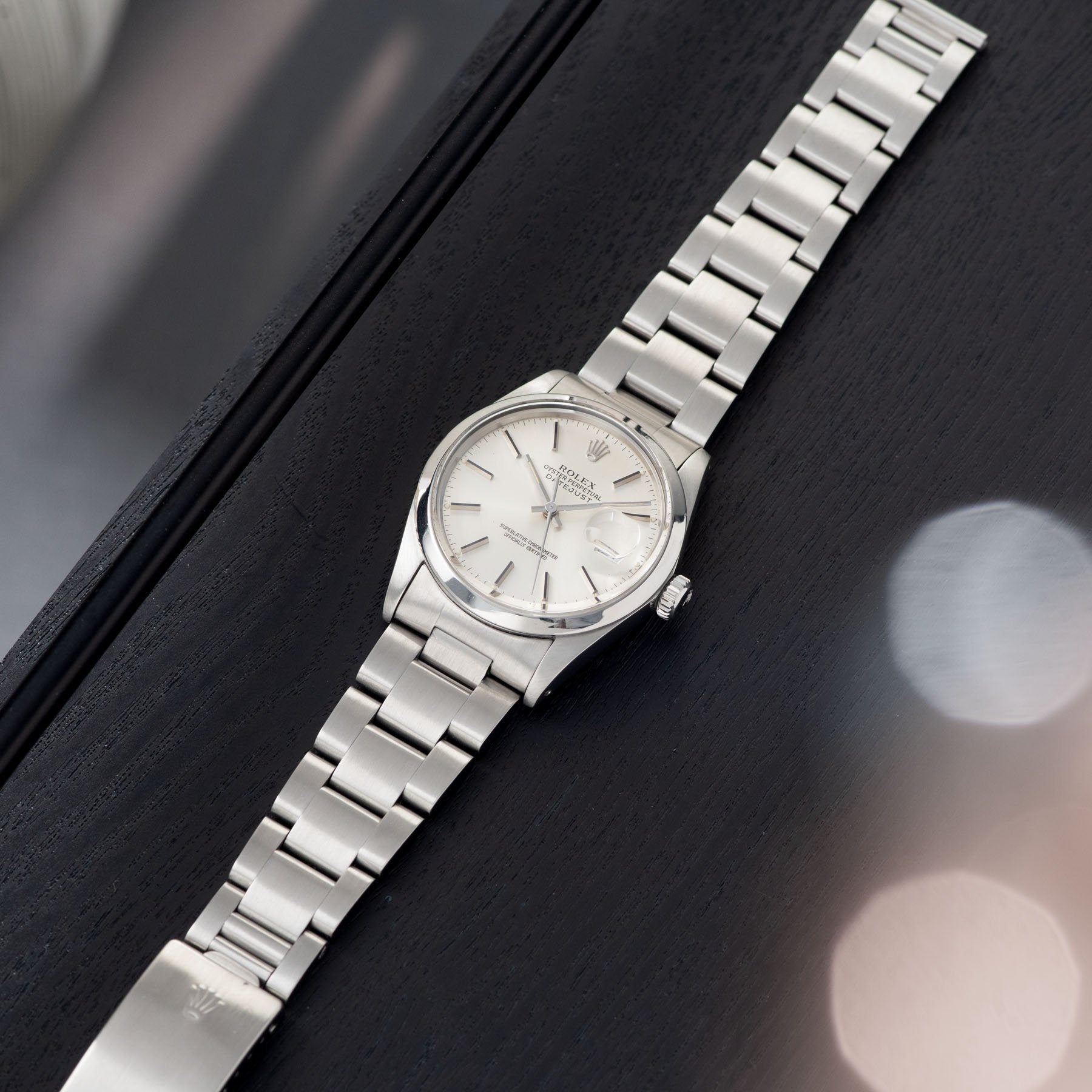 Rolex Datejust Reference 16000 Silver Soleil Dial with Oyster bracelet