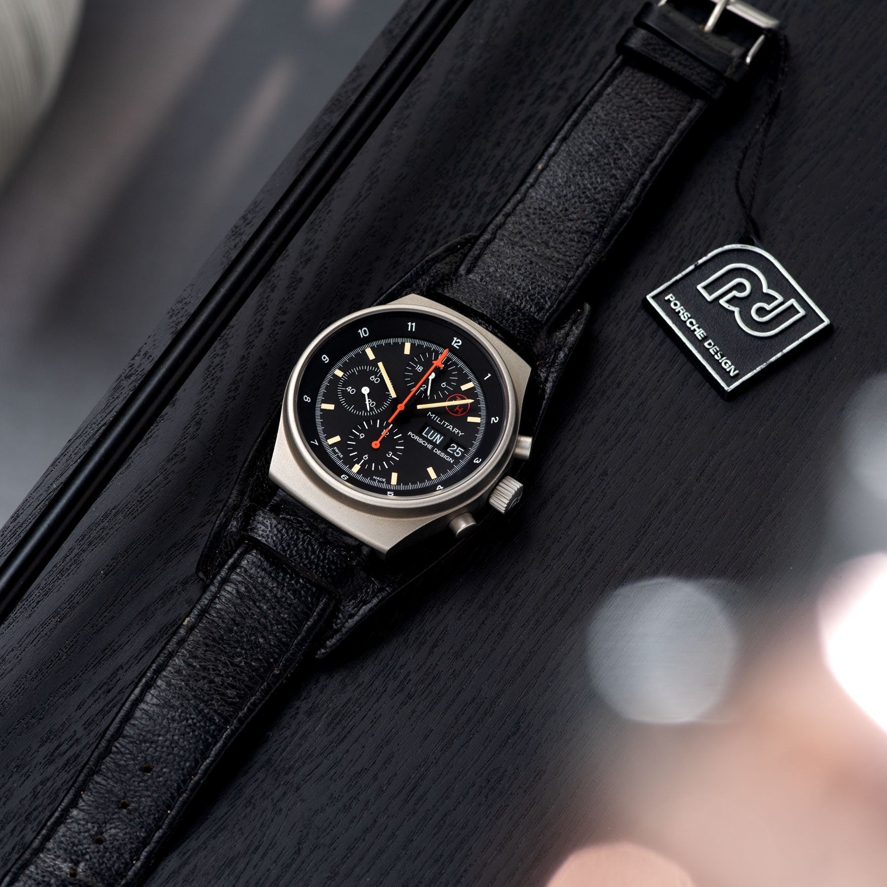 Porsche Design by Orfina Chronograph Reference 7177 on Bund Fitted with original Bund-style leather strap