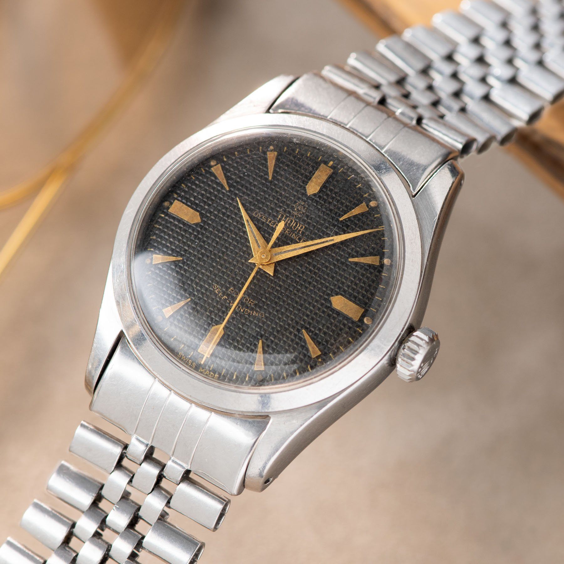 Tudor Prince Rare Waffle Dial Reference 7909