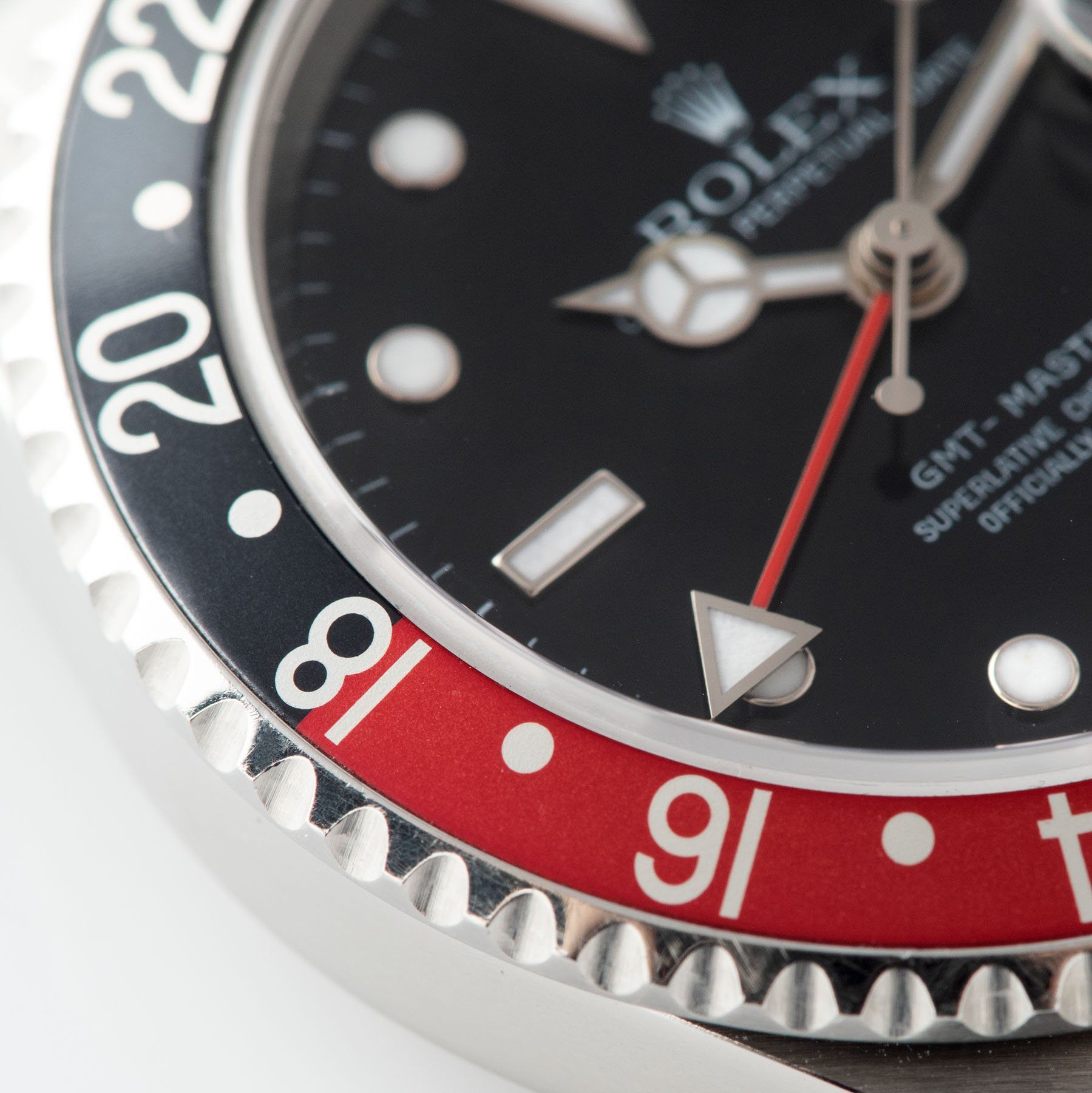 Rolex GMT-Master 2 16710 Rectangular dial Box and Papers with Coke bezel insert