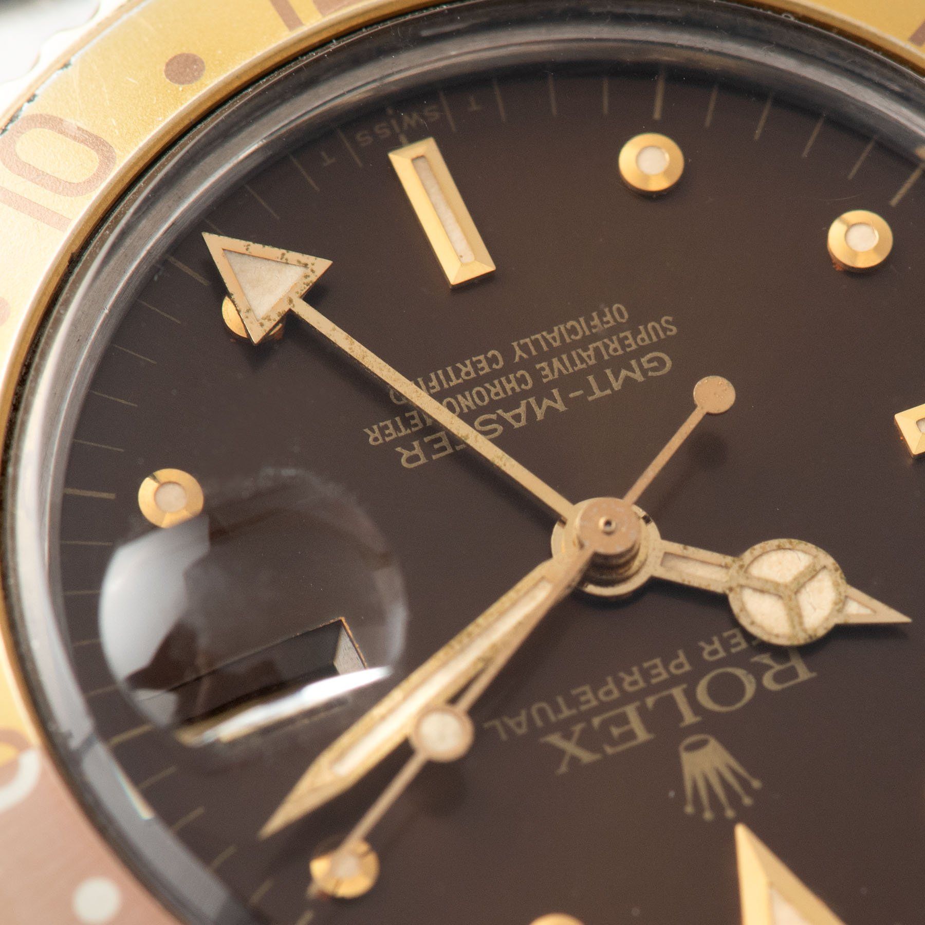 Rolex 16753 Nipple Dial GMT Master Brown Dial