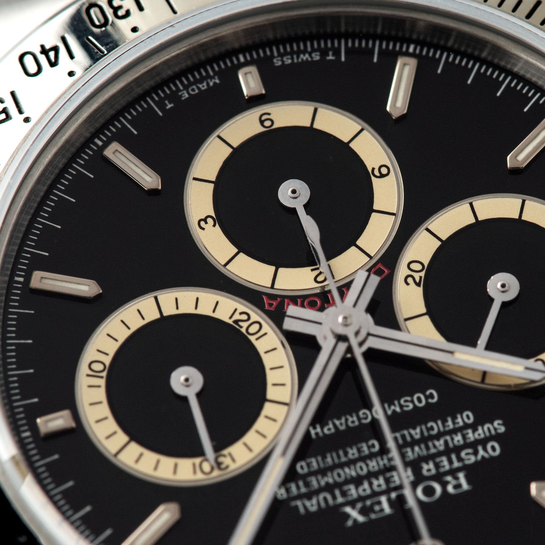Rolex Daytona Steel 16520 Black Floating Dial