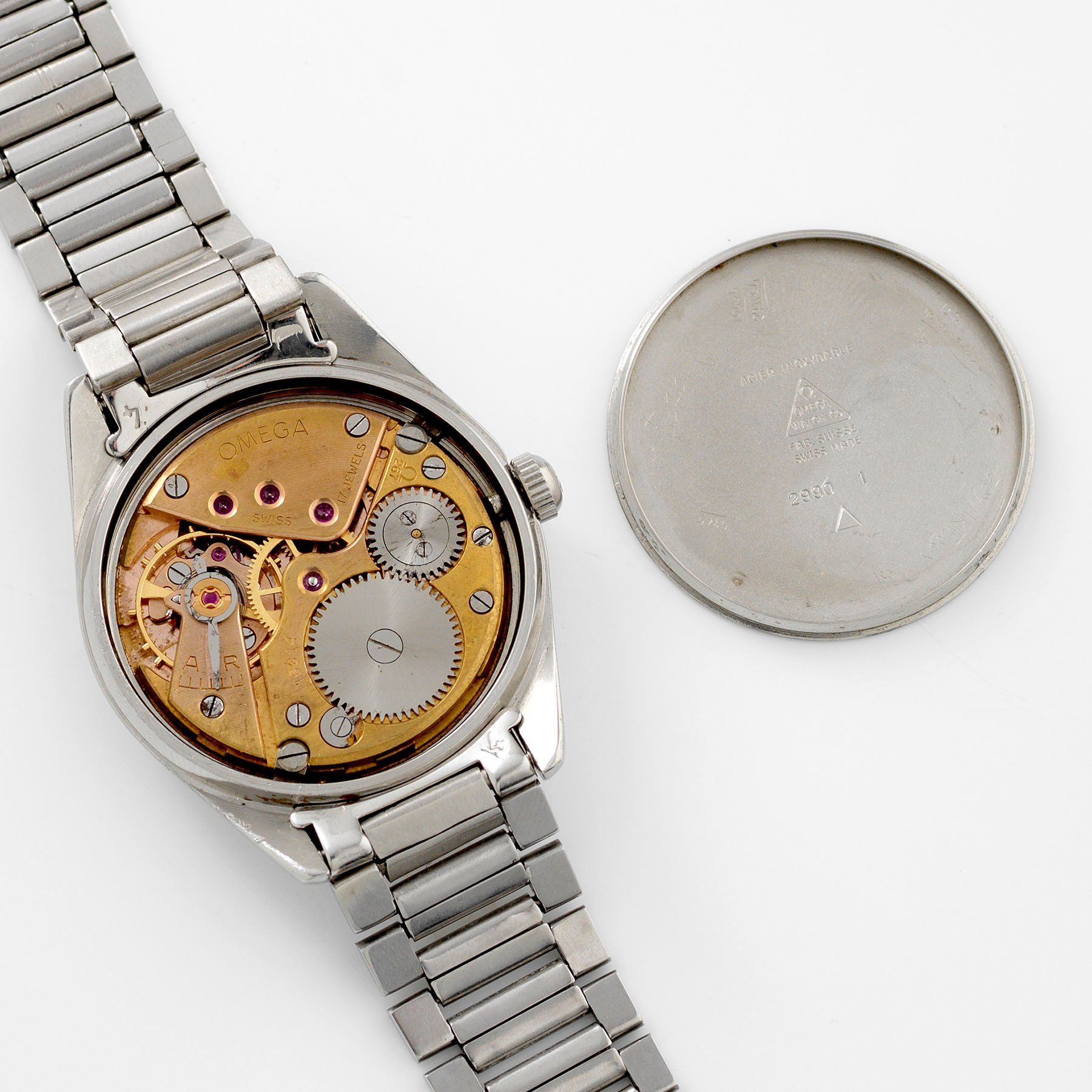 Omega Ranchero White Waffle Dial 2990 with Archive Extract