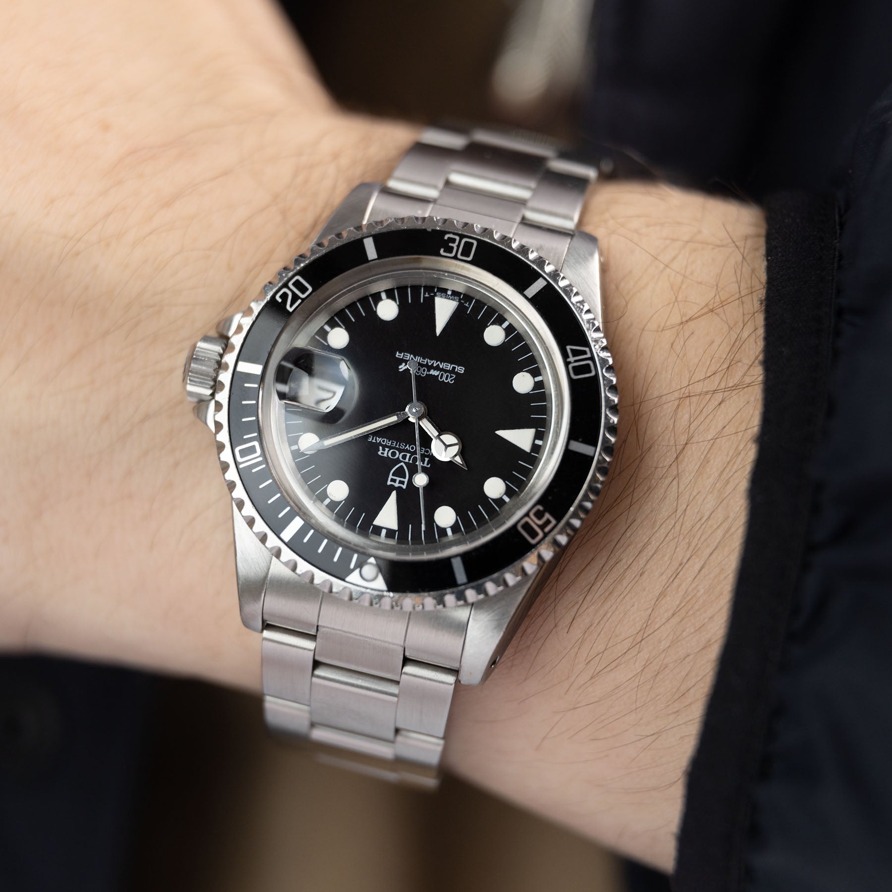 Tudor Submariner Date Black Dial Reference 79090