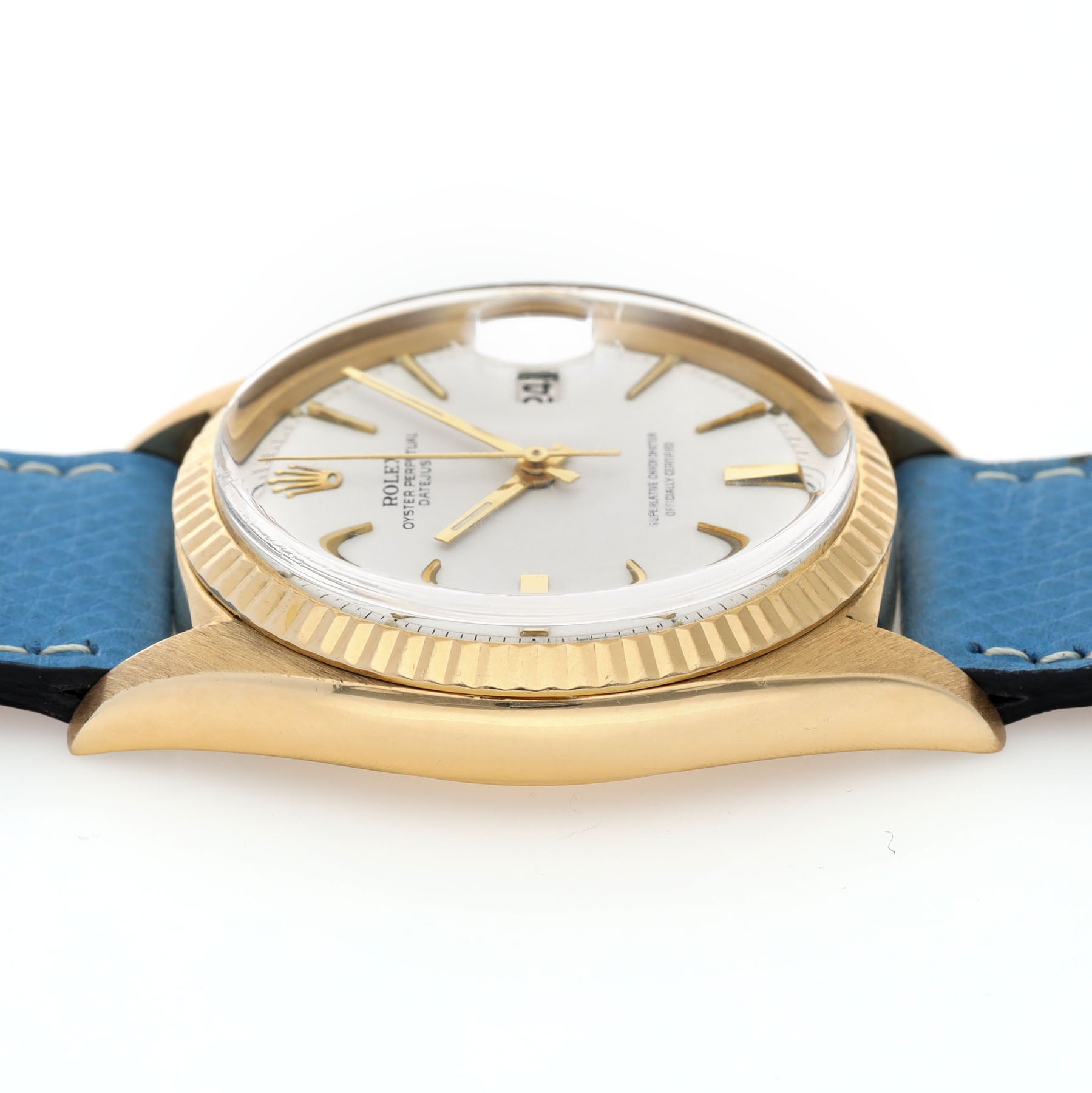 Rolex Datejust 1601 Yellow Gold White Dial ref 1601