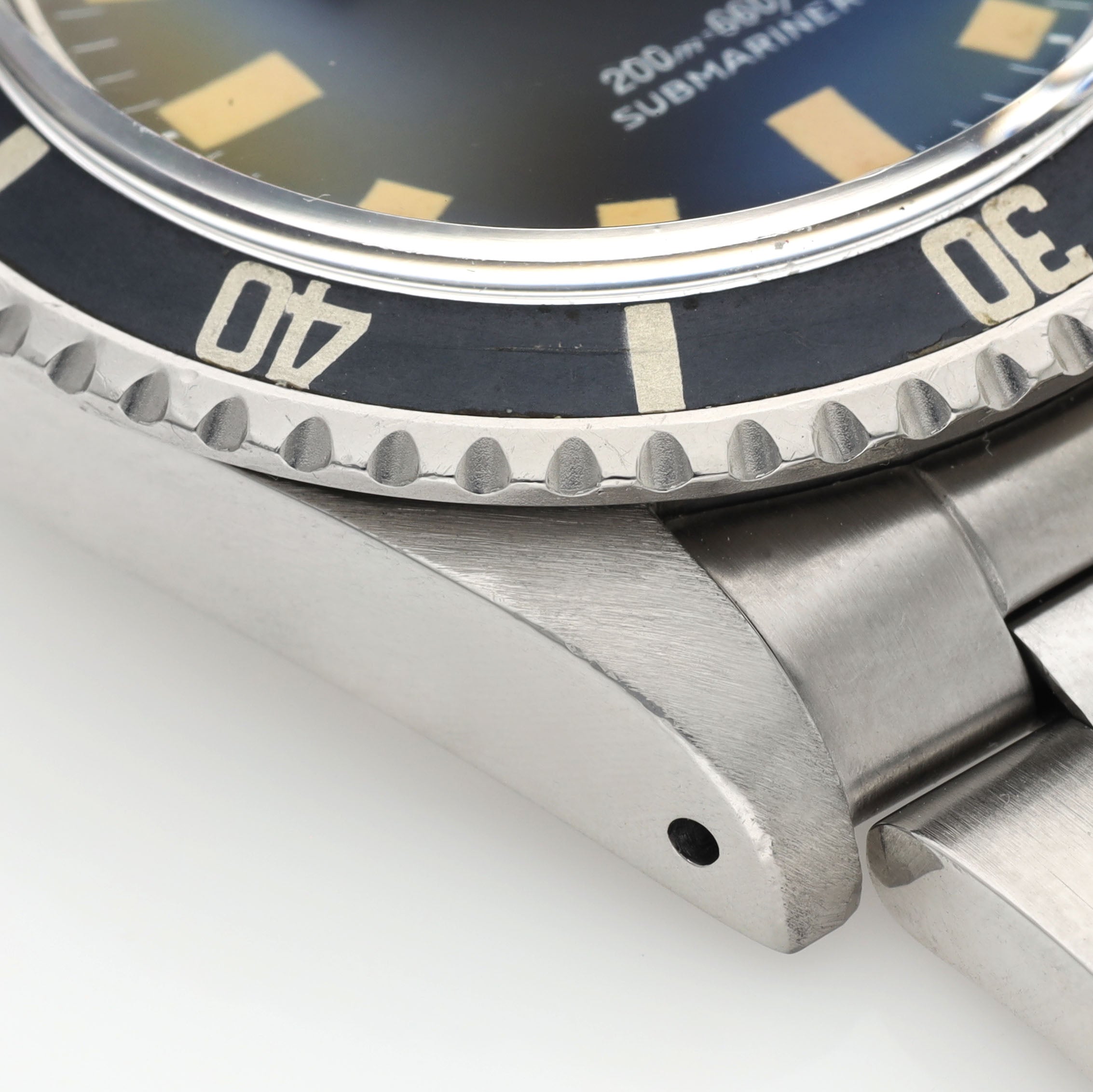 Tudor Submariner Date 9411/0 Black Snowflake Fat Font Inlay