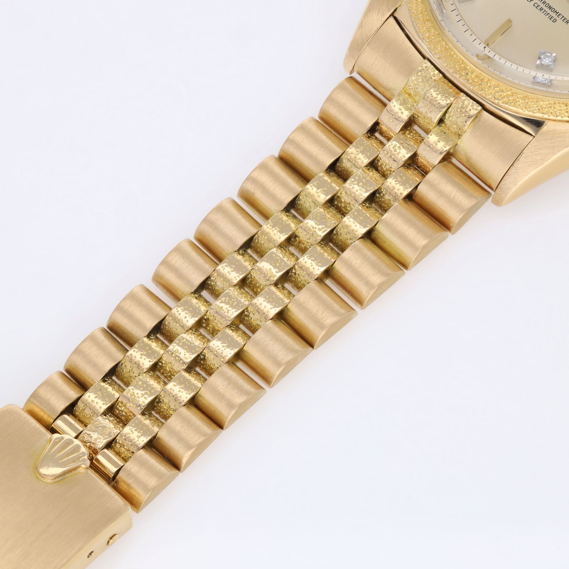 Rolex Datejust 1611 Yellow Gold Morellis Finish Diamond Dial