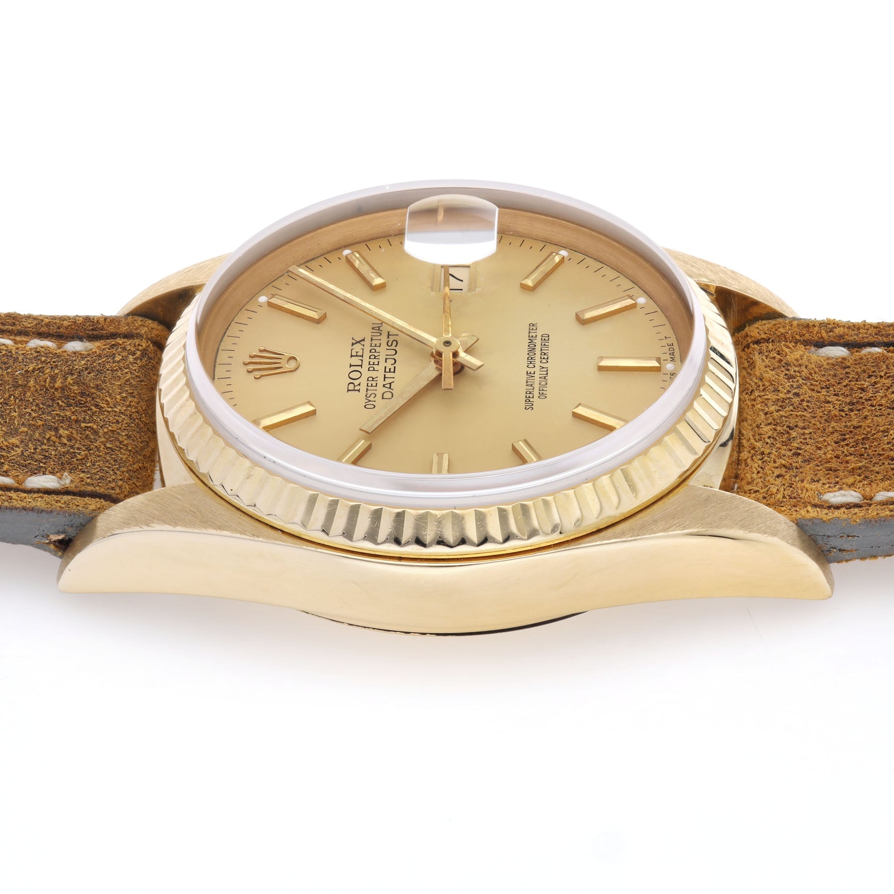 Rolex Datejust 16018 Yellow Gold Champagne Dial W1903