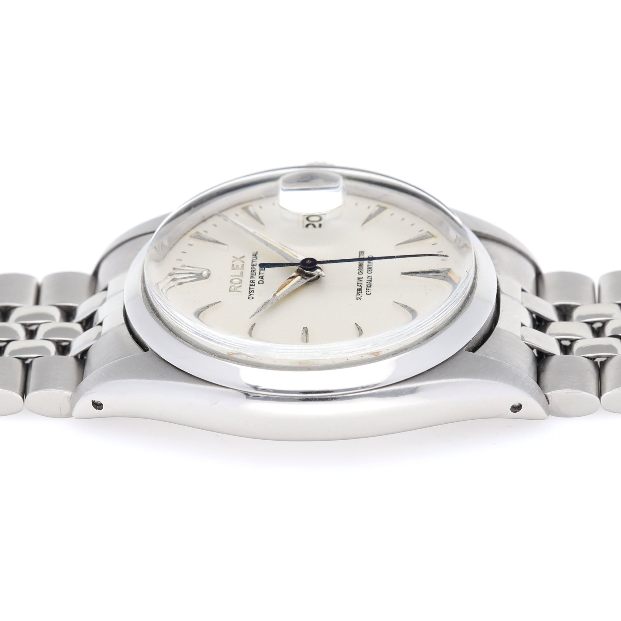 Rolex Date Matte Silver "Swiss Only" Dial ref 1500