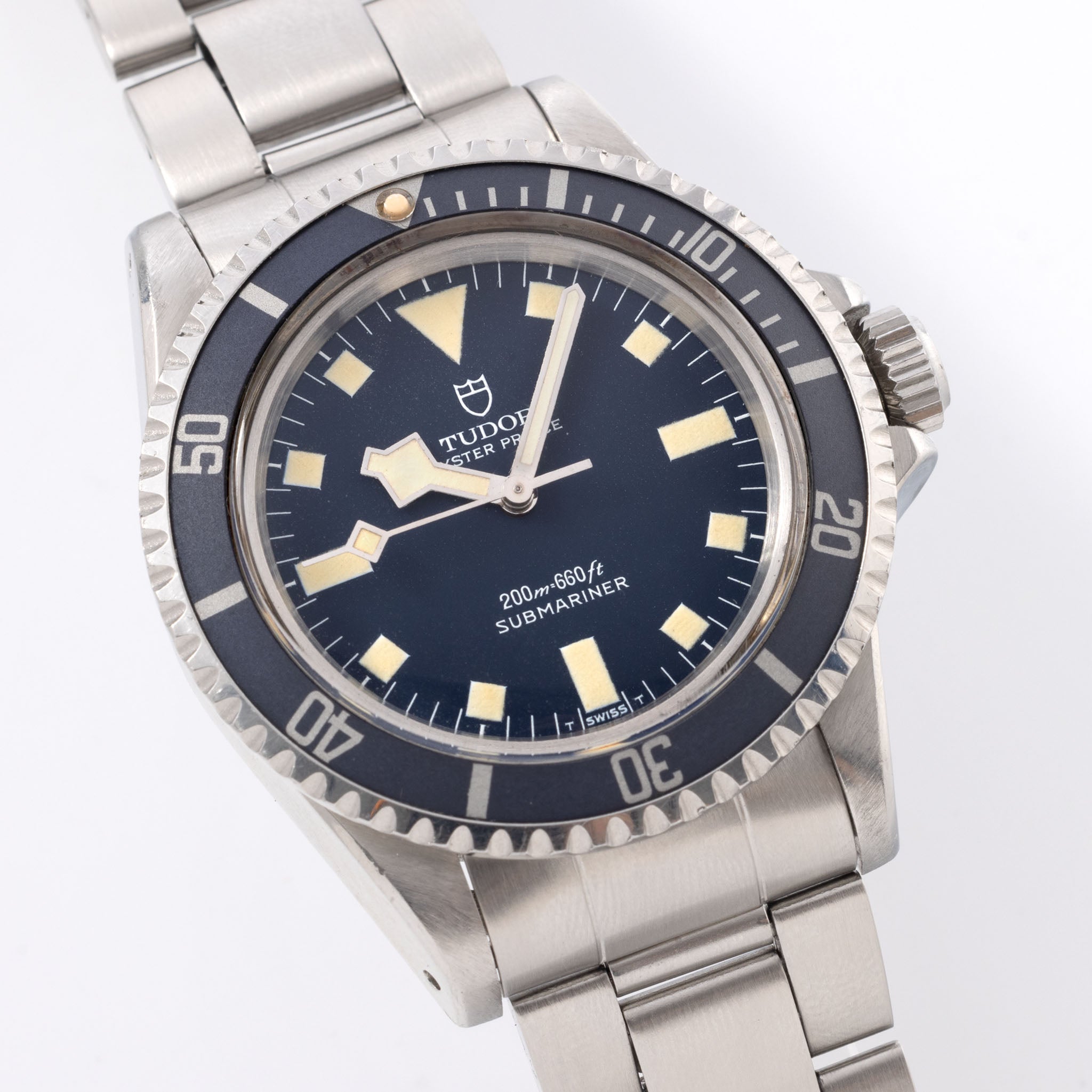 Tudor Submariner Snowflake No Date Blue Dial 9401/0