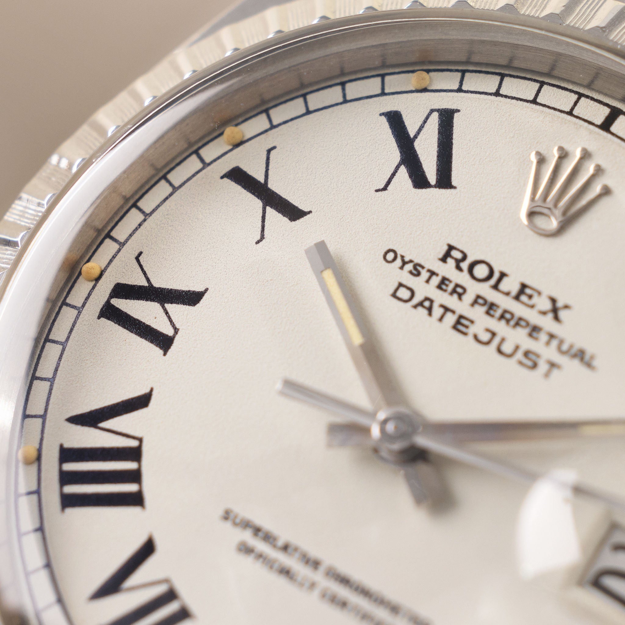 Rolex Datejust White Buckley Dial Ref 1603