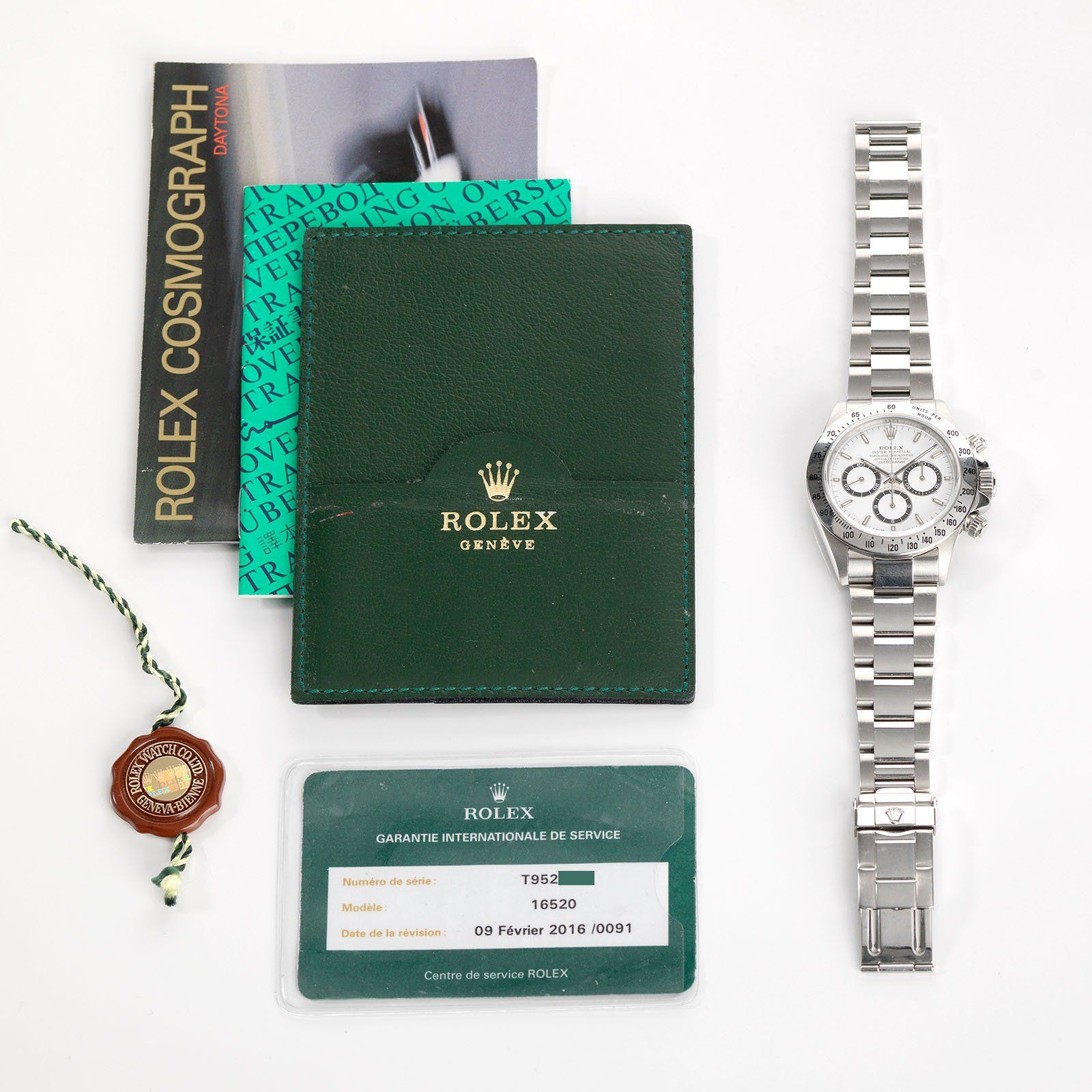 Rolex Daytona Steel 16520 White Dial