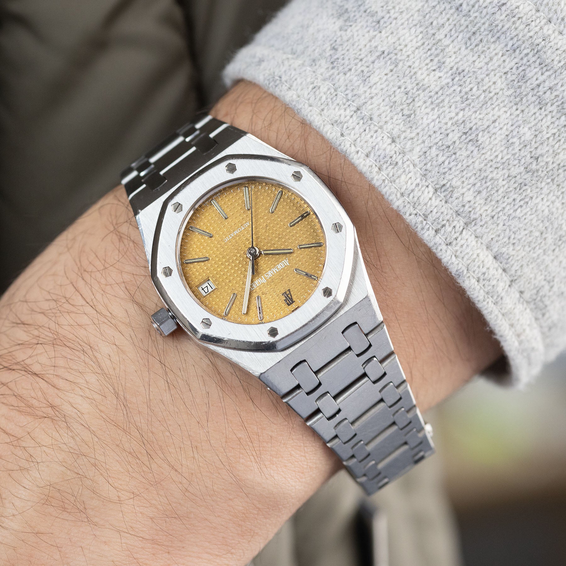 Audemars Piguet Royal Oak 14790 Tropical dial with Original Guarantee Paper
