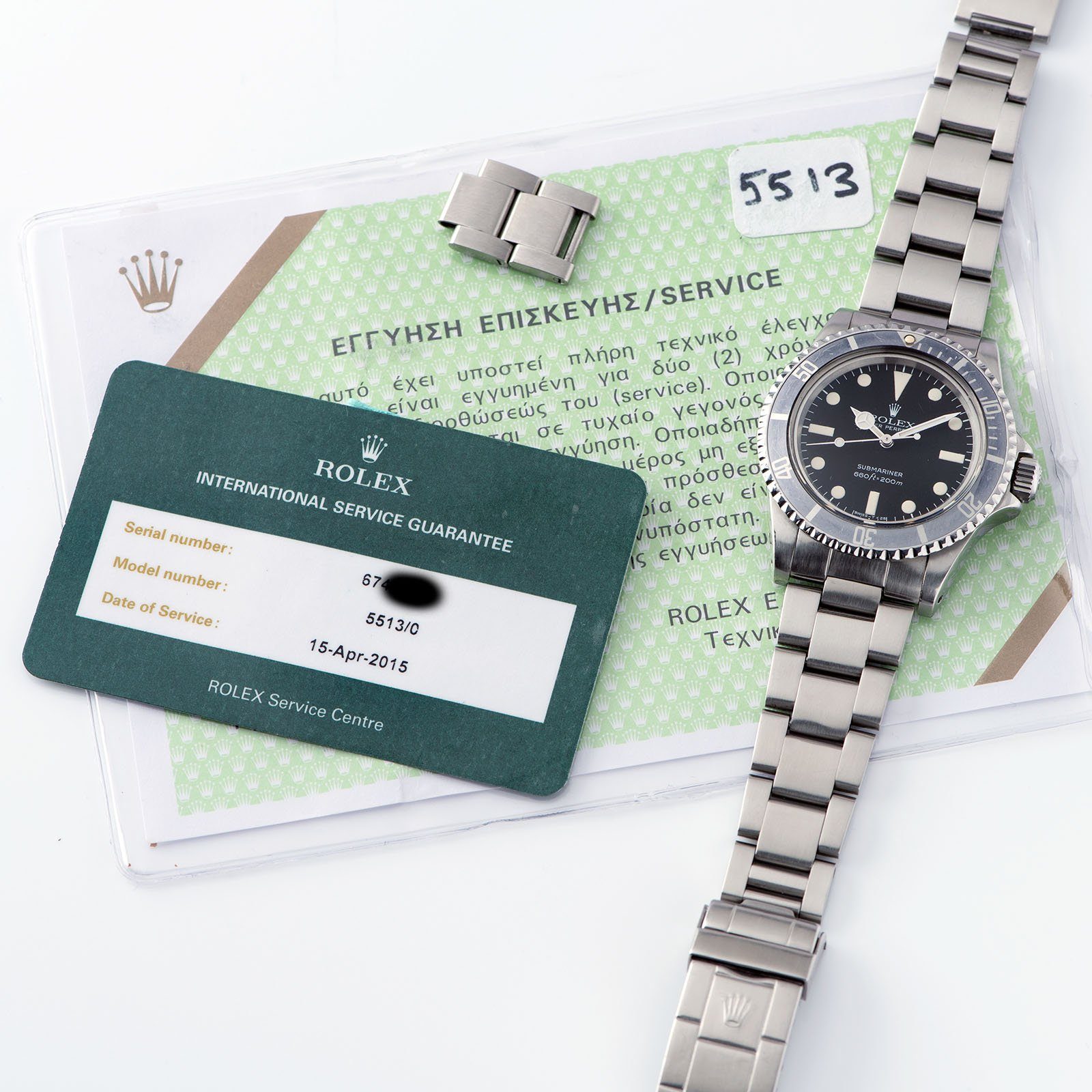Rolex 5513 Submariner Mk2 Maxi Dial Ghost Bezel