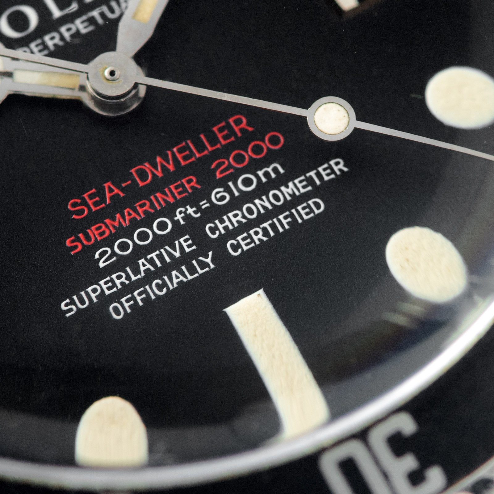 Rolex Double Red Seadweller Mk2 Dial 1665