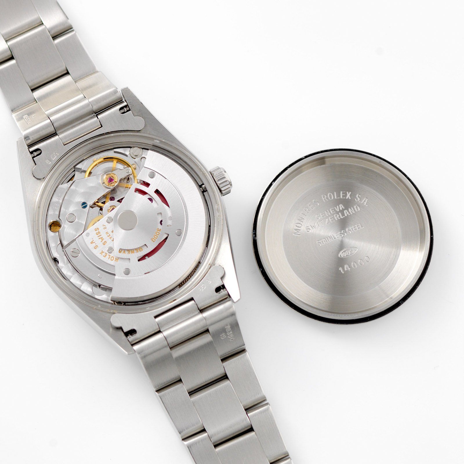 Rolex Air King Ref 14000 White Porcelain Dial Box and Papers