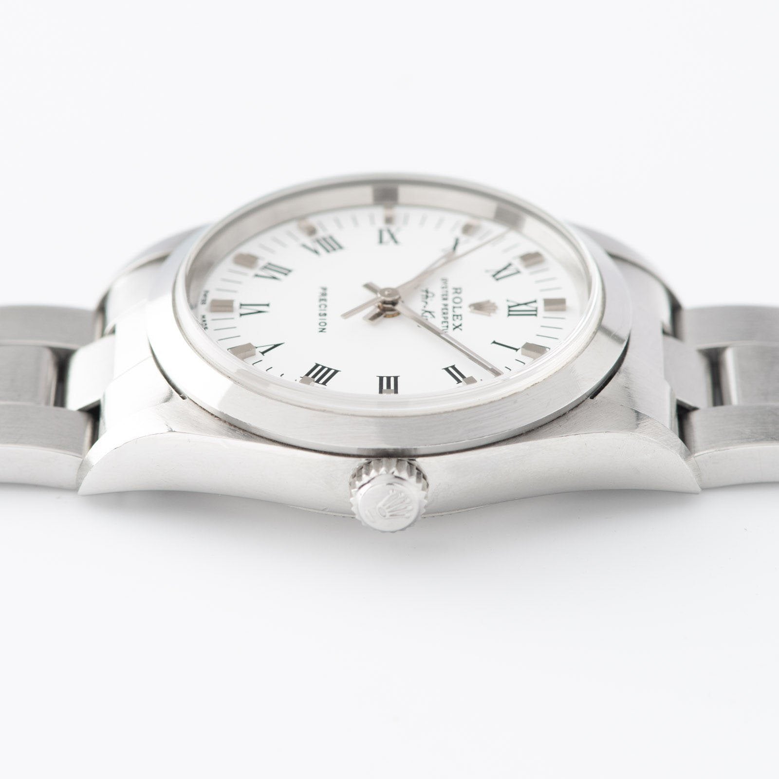 Rolex Air King Ref 14000 White Porcelain Dial Box and Papers