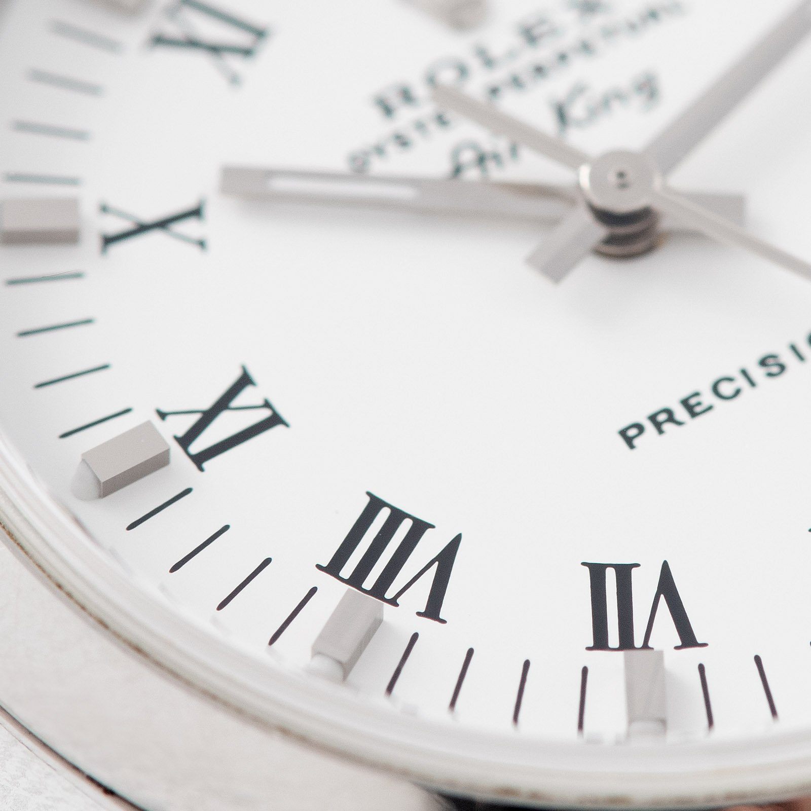 Rolex Air King Ref 14000 White Porcelain Dial Box and Papers