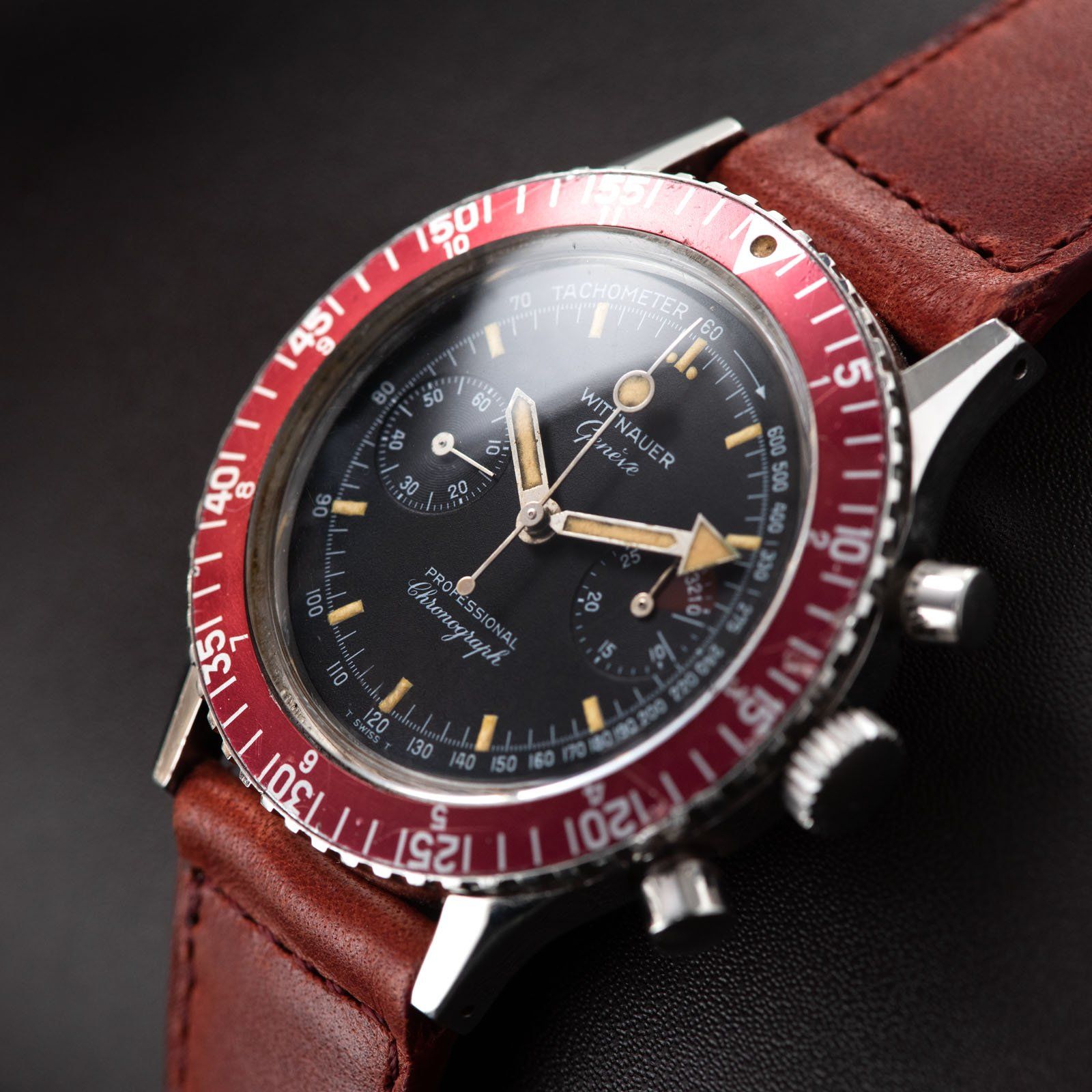 Wittnauer 239T Reference 7004A Steel Chronograph