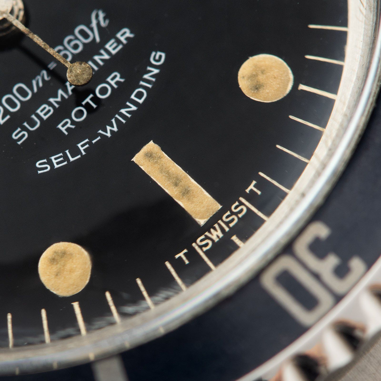 Tudor Submariner Ref 7928 Gilt Minute Track