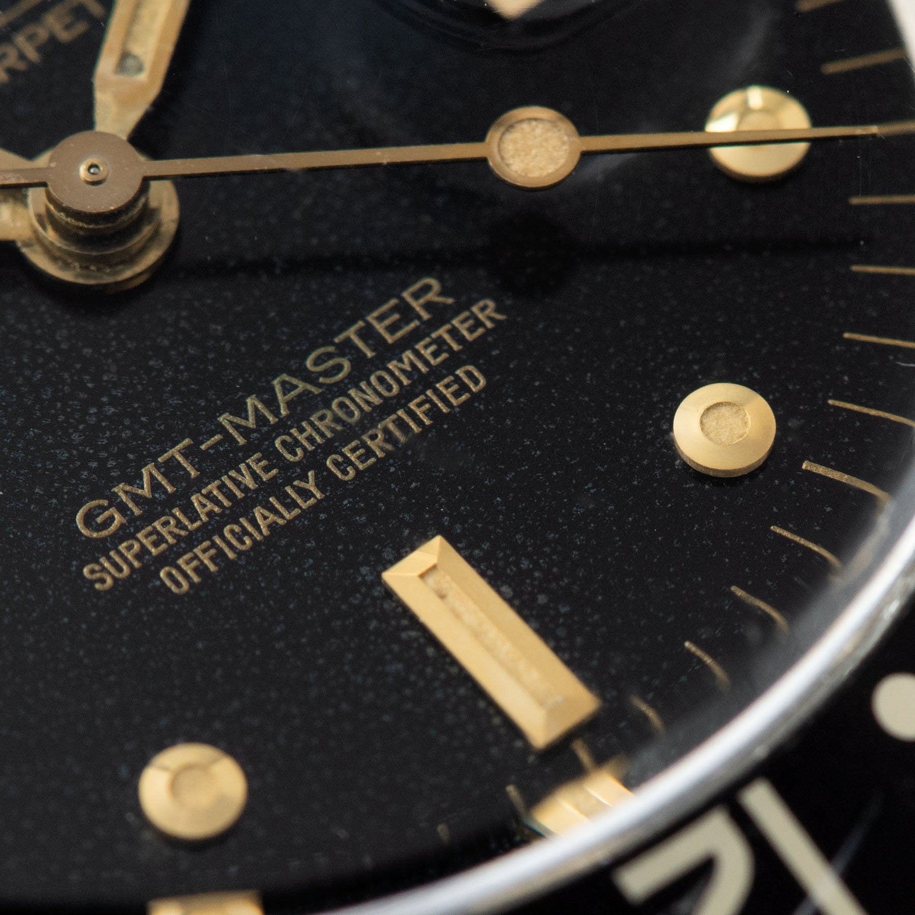 Rolex 16753 Black Nipple Dial GMT Master