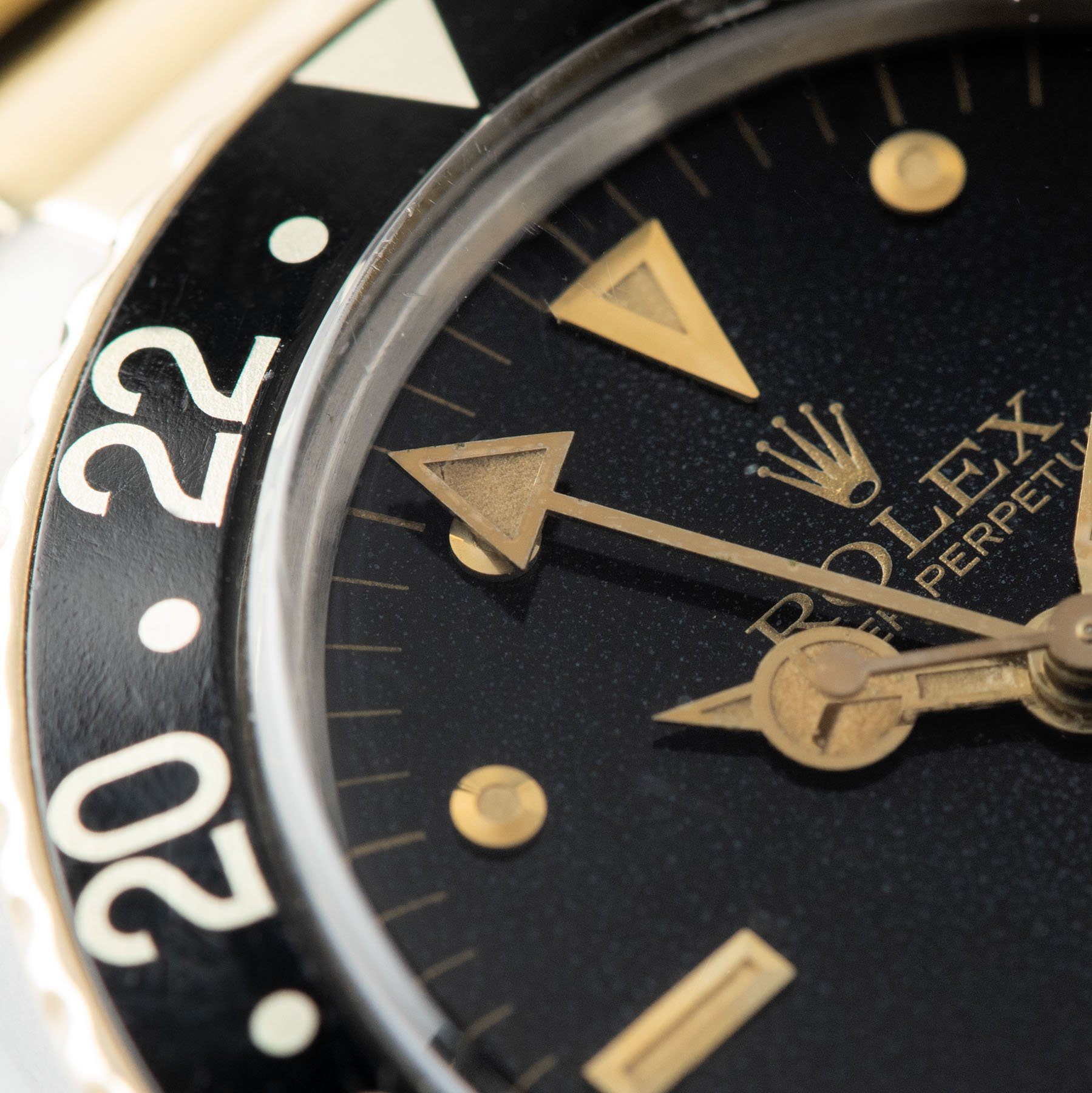 Rolex 16753 Black Nipple Dial GMT Master