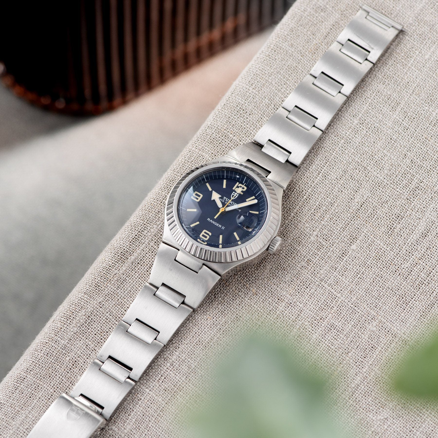 Tudor Ranger 2 Blue Dial Reference 9111/0 with Integrated steel bracelet