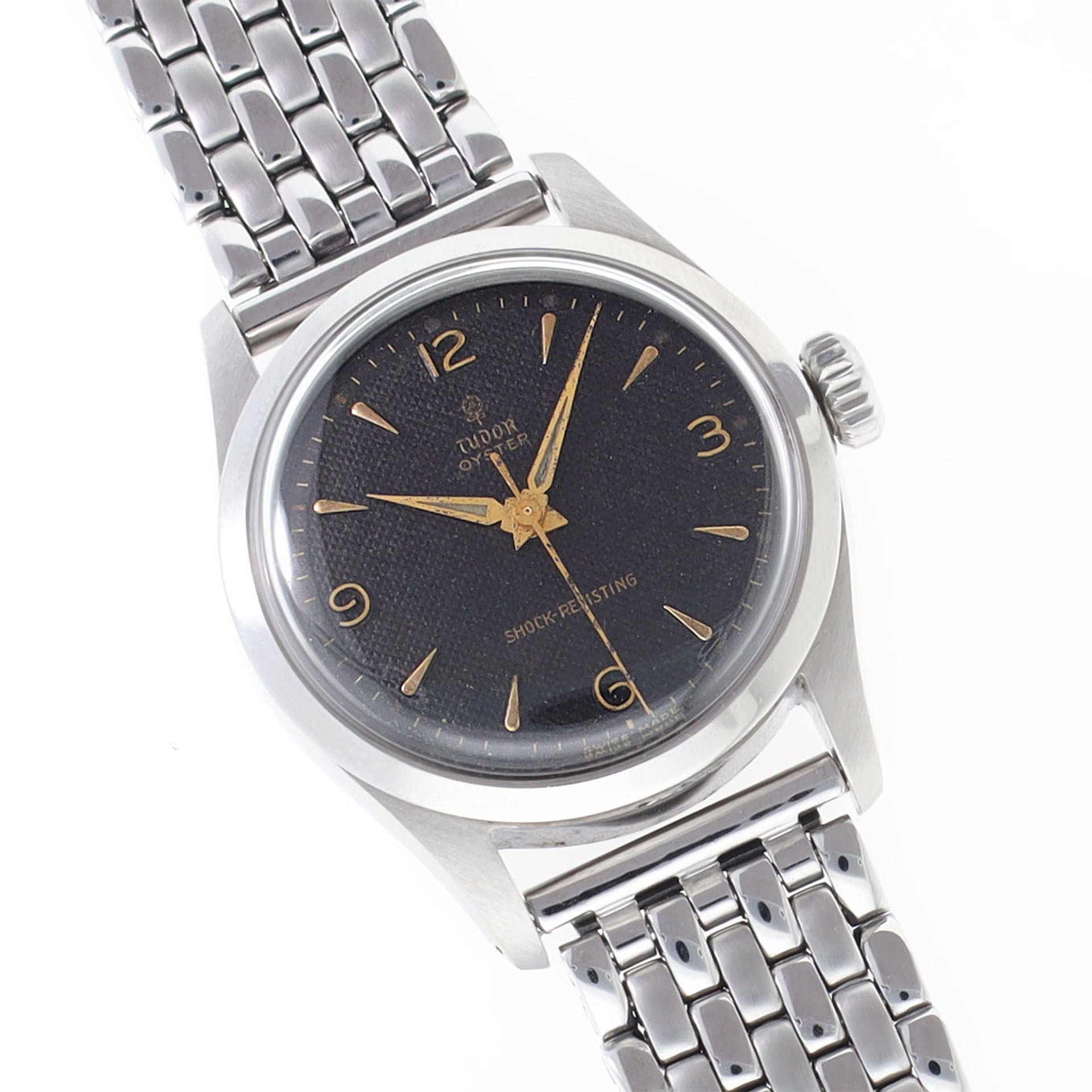 Tudor Oyster 7903 Black Waffle Dial Manual Wind