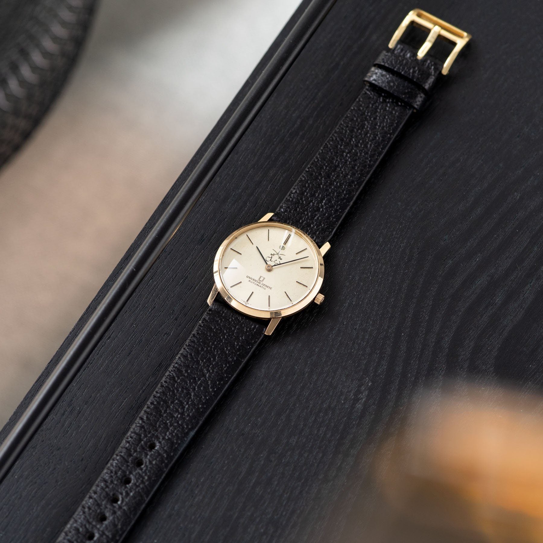 Universal Genève 18kt Pink Gold Watch Saudi Armed Forces