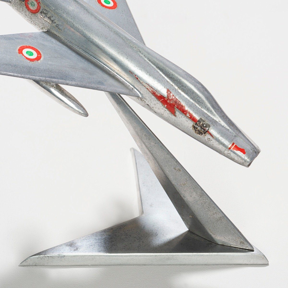 Vintage 1950s Aluminium Desk Jet Plane