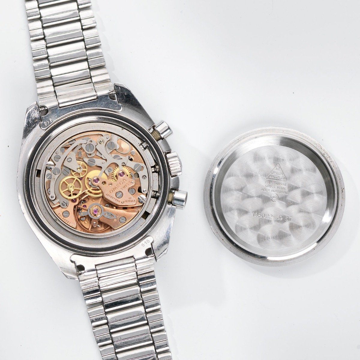 Omega Speedmaster 145.022-69 Straight Writing Caseback