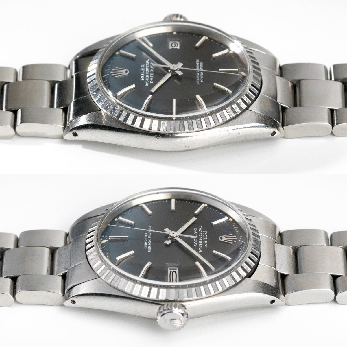 Rolex 1603 Datejust Grey Dial 1972 Tropic Crystal