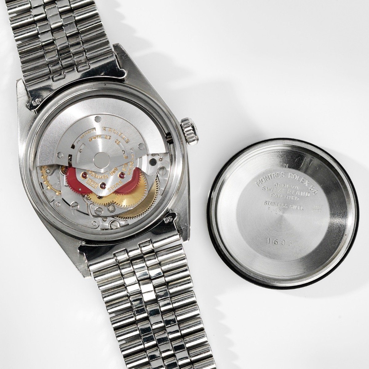 Rolex 1603 Marble Black Dial Datejust 1974