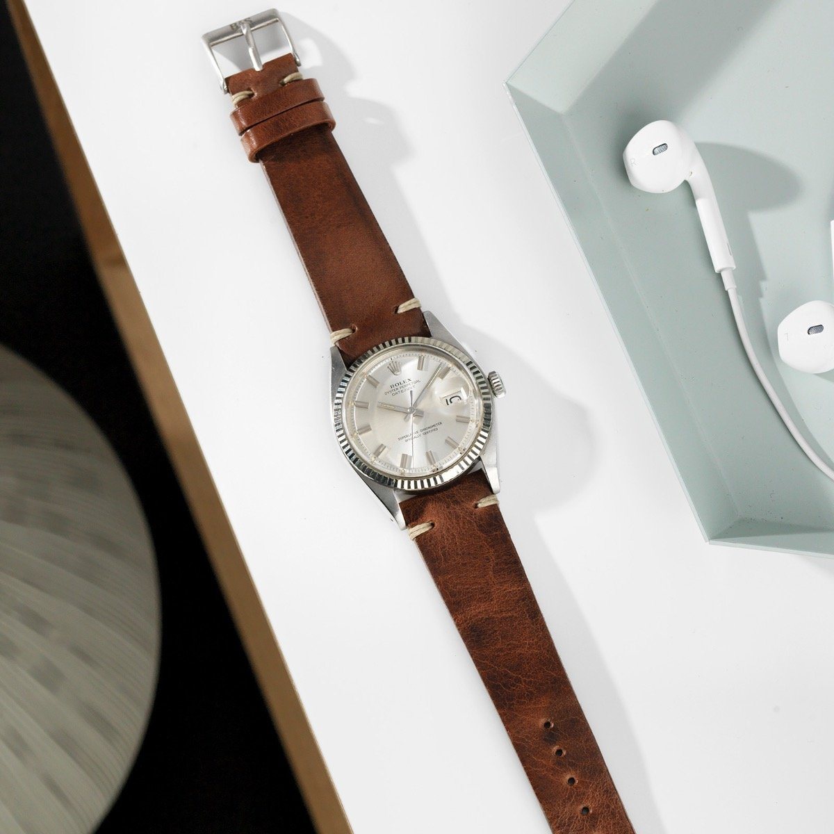 Rolex Datejust Wide Boy Dial Ref. 1601 with papers