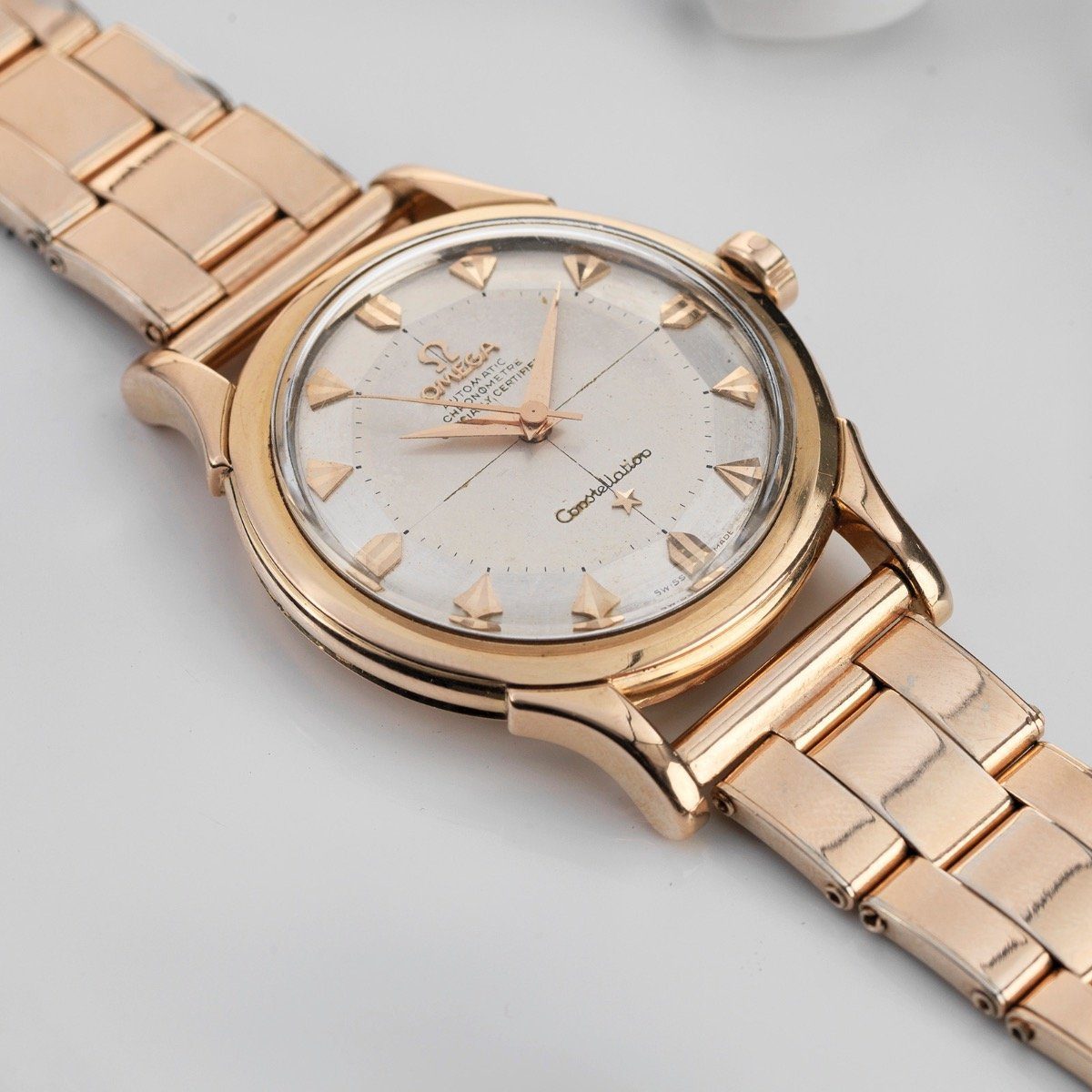 Omega Pink Gold Constellation ref. 2852 2853, 1958