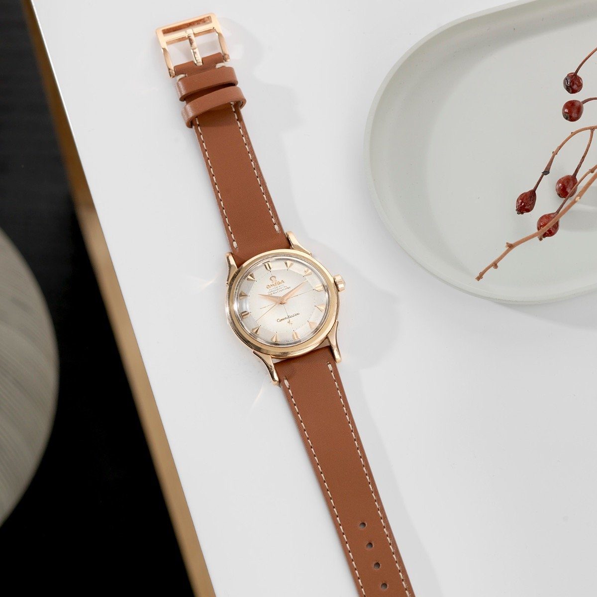 Omega Pink Gold Constellation ref. 2852 2853, 1958