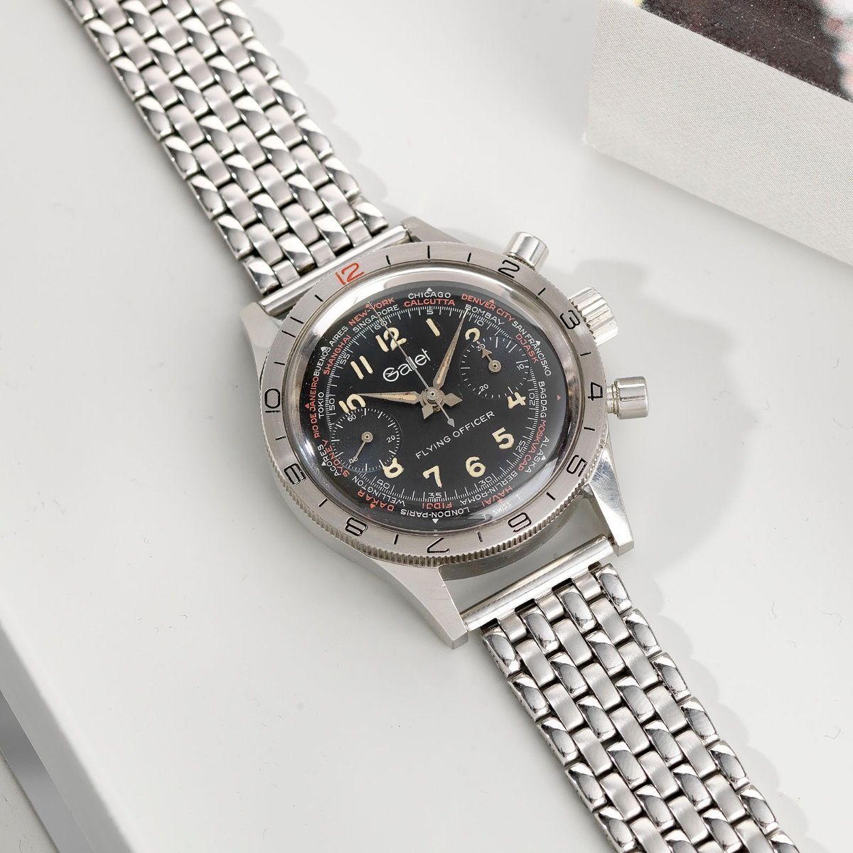 Gallet Flying Officier Beads of Rice bracelet