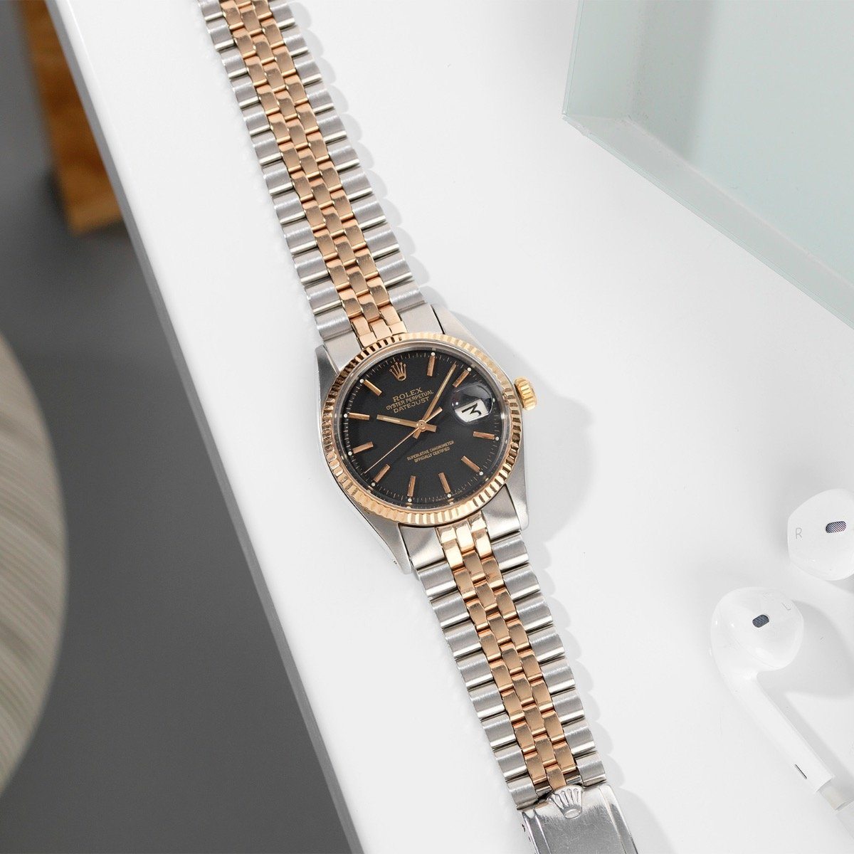 Rolex Datejust Two Tone ‘Rose’ Gold 1601