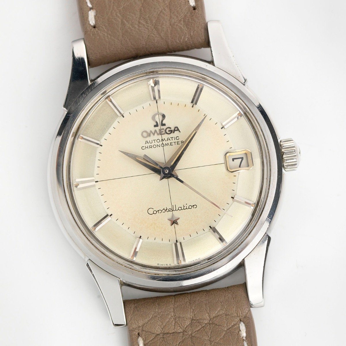 Omega Constellation 14393 Crosshair Pie Pan Dial